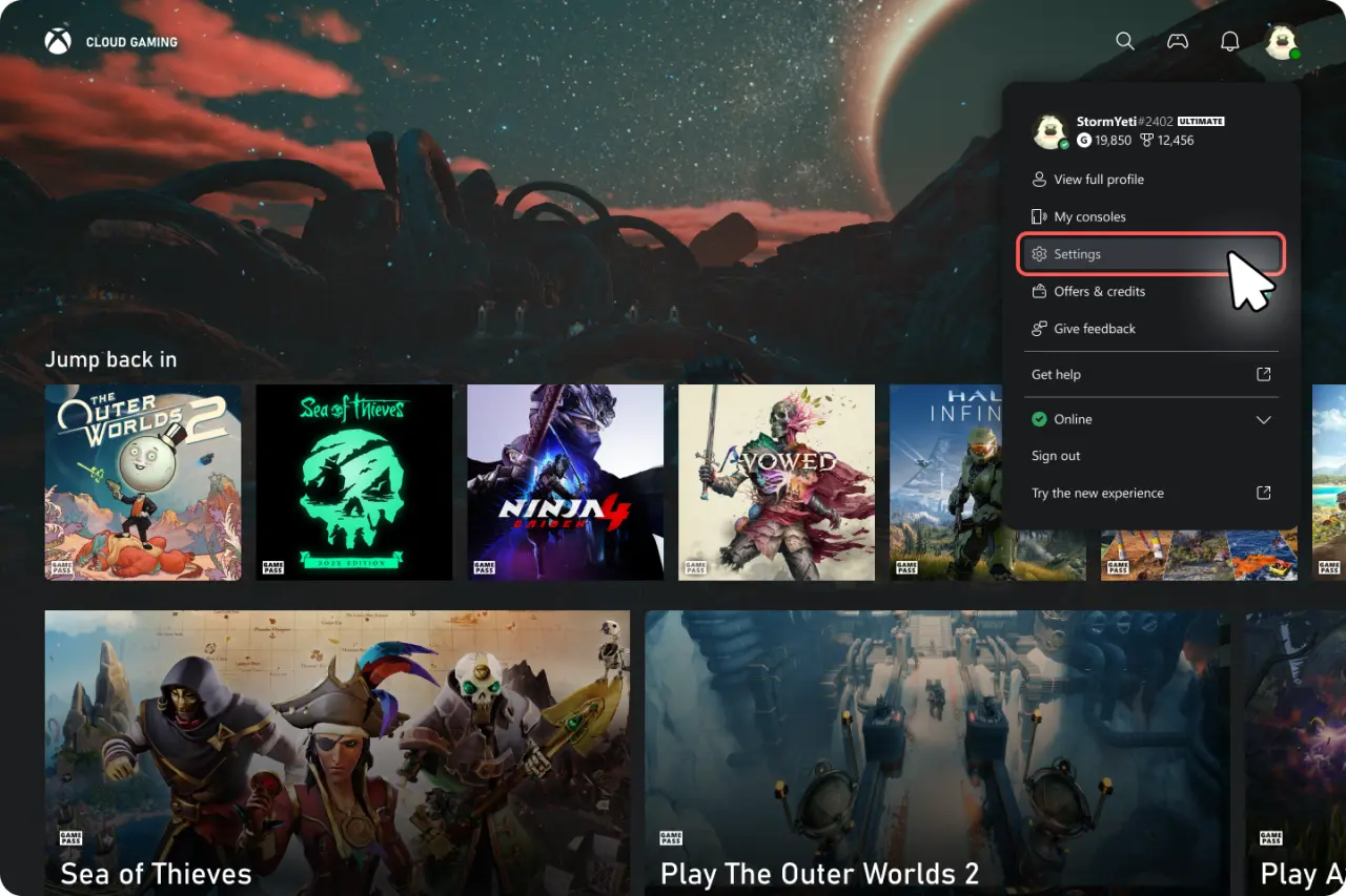 Xbox Cloud Gaming