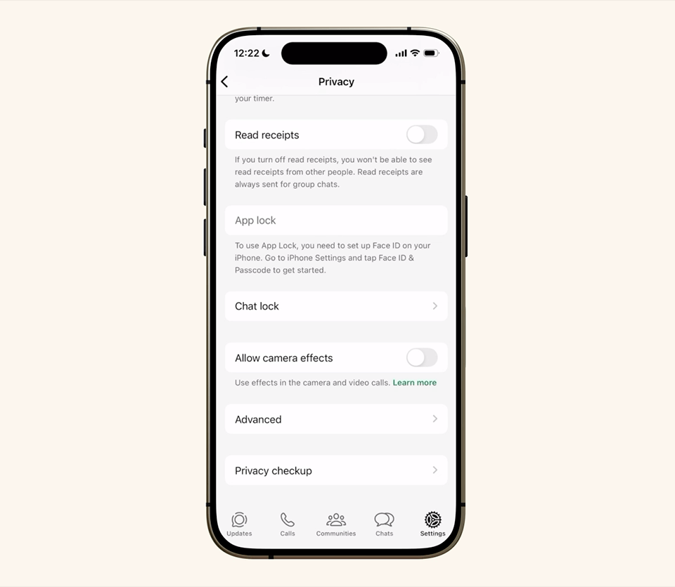 WhatsApp Strict Account Settings