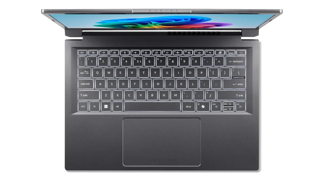 The Acer Aspire 14 AI laptop