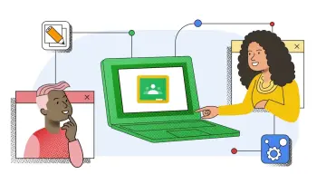 A graphical representation of Google Classroom