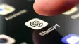 The ChatGPT logo on a phone