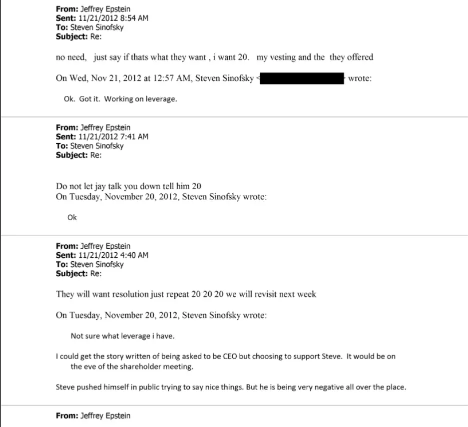 Emails between Steven Sinofsky and Jeffrey Epstein