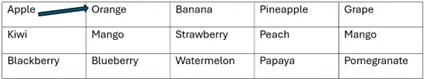 Updated text navigation for tables and columns in Microsoft Word