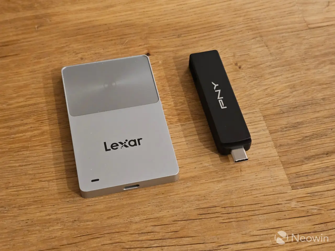 pny duo link v3 and Lexar Touchlock next to each other