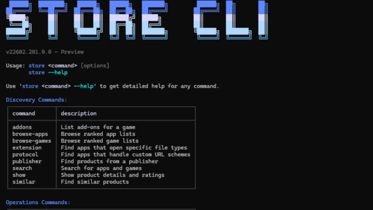Microsoft has introduced a dedicated Command-Line Interface (CLI) for the Microsoft Store, allowing anyone to manage apps directly via the terminal.