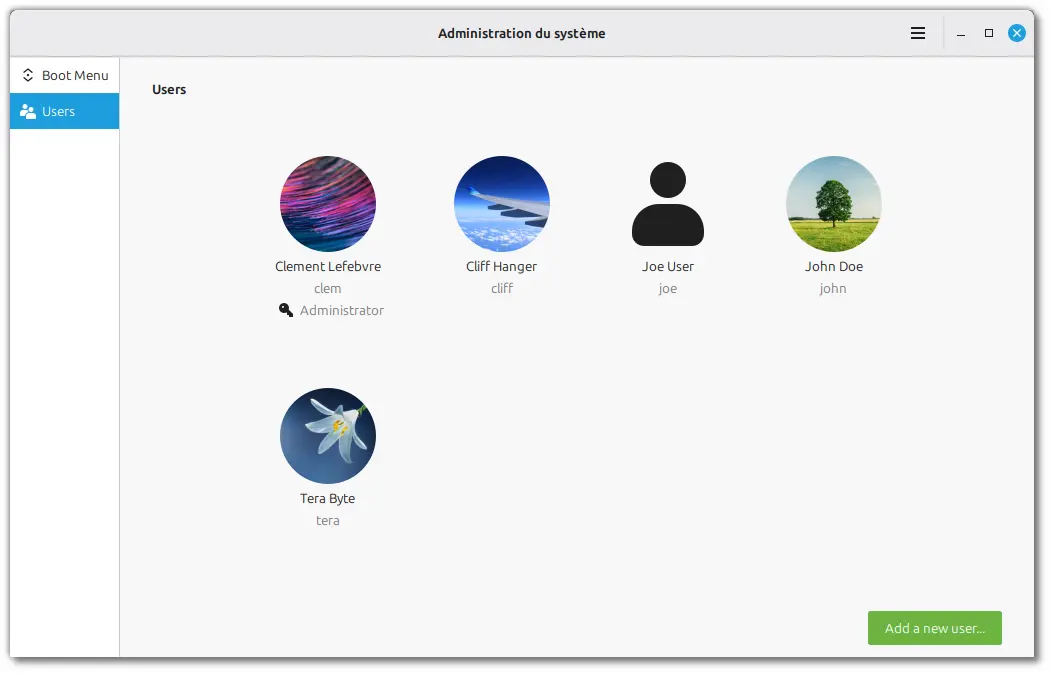 Administration Tool mintsysadm