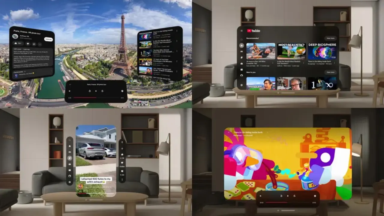 YouTube App for Apple Vision Pro