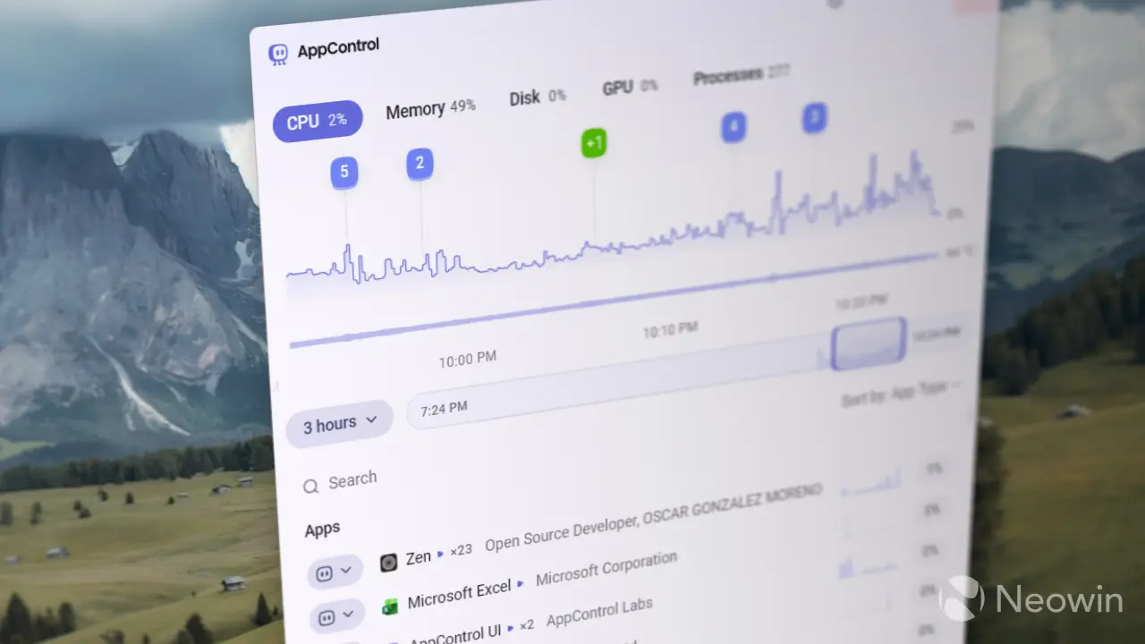 AppControl app in Windows 11