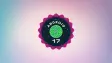 Android 17 logo on a pinkish background
