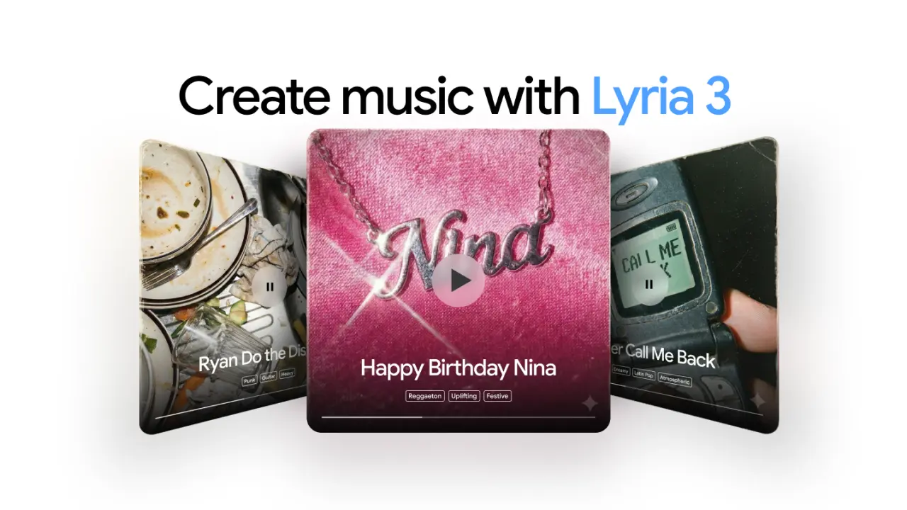 Google Lyria 3 graphic