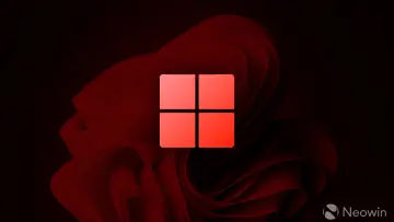 windows 11 logo in red