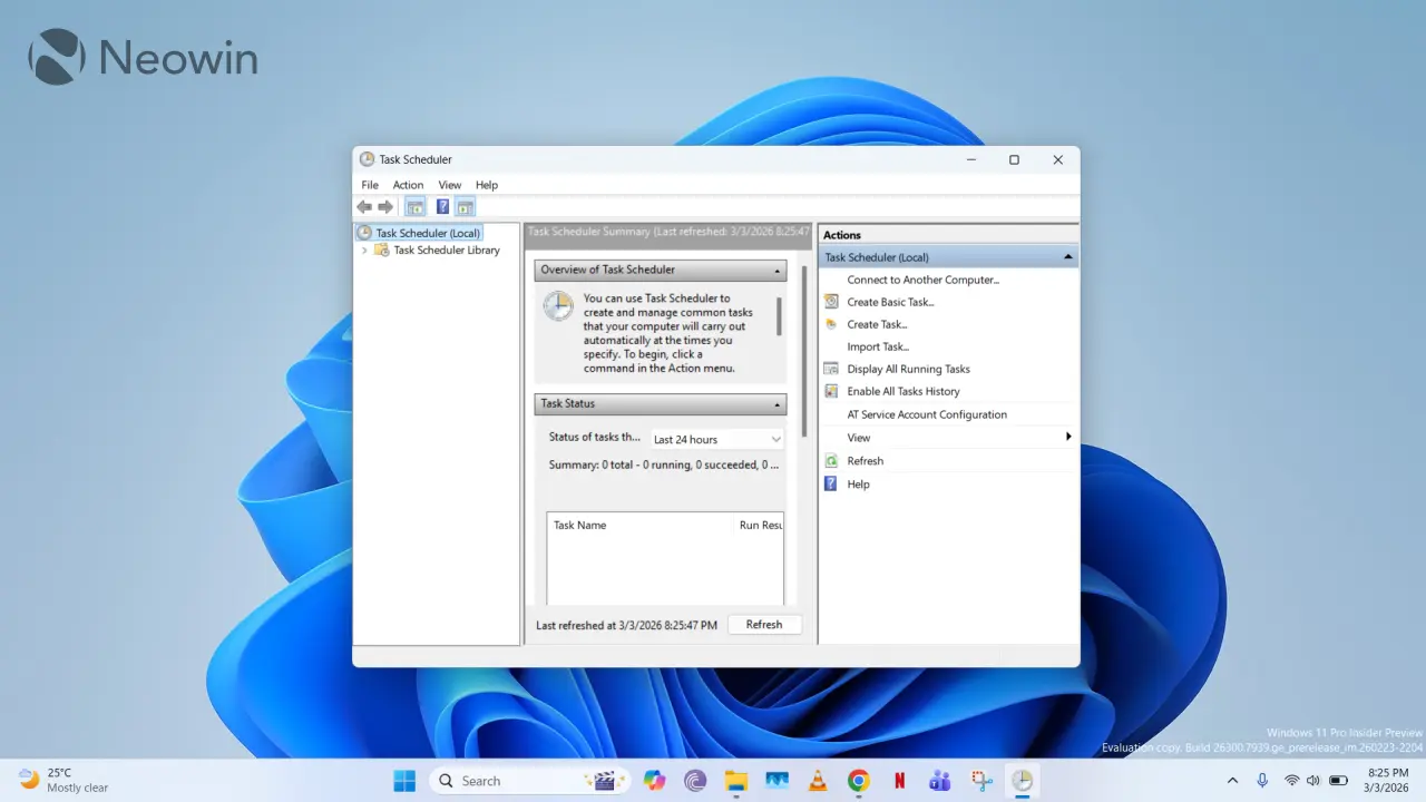 विंडोज 11 मध्ये टास्क शेड्युलर