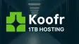 koofr logo on datacenter background created with copilot