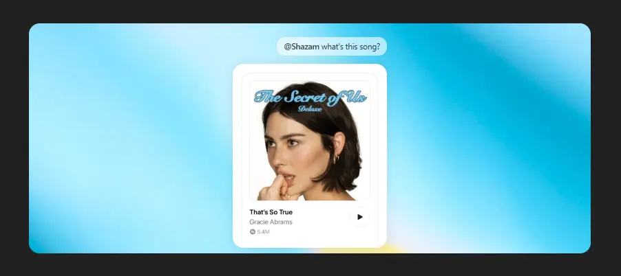Shazam in ChatGPT