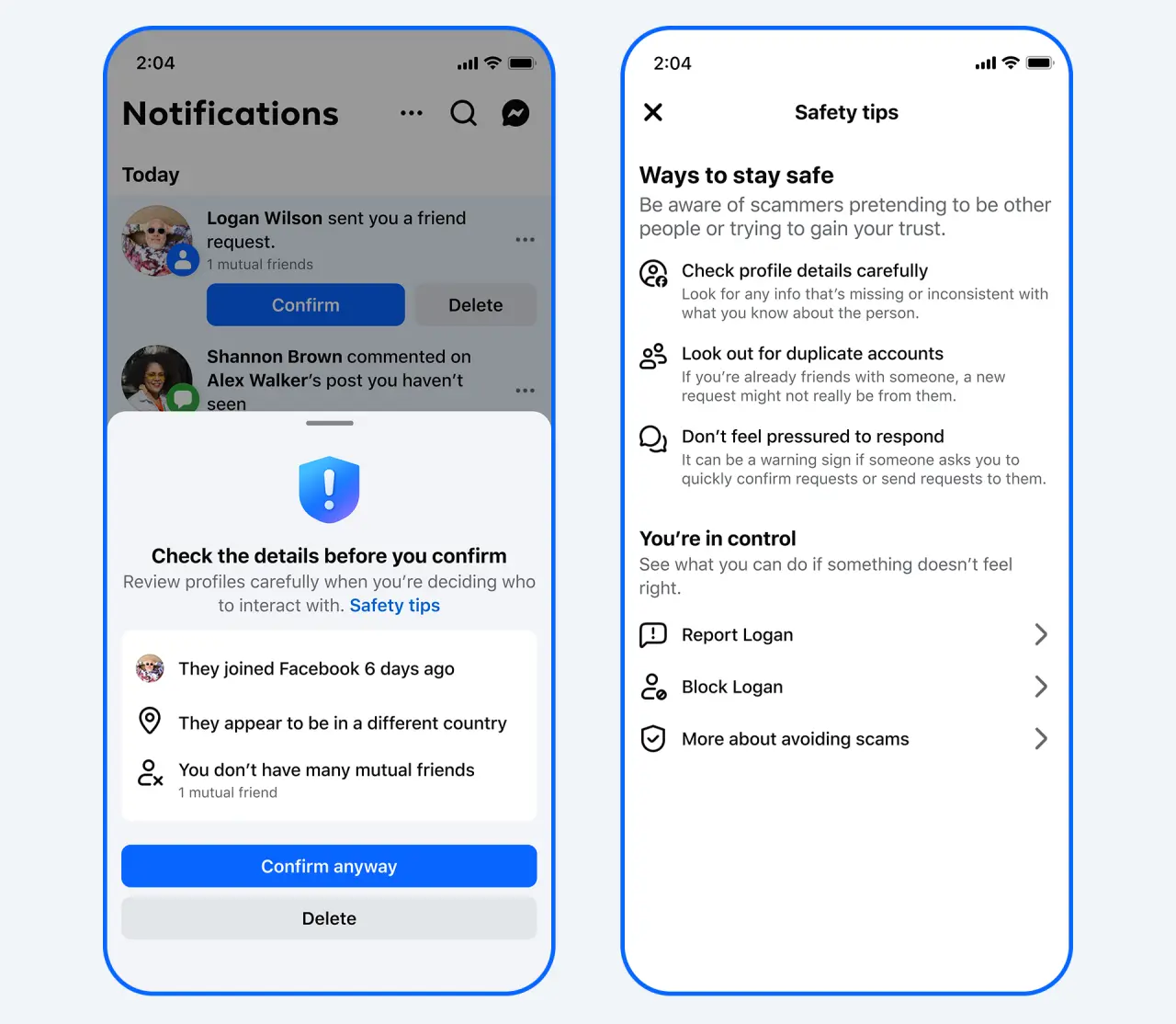 Meta Scam Protection Features