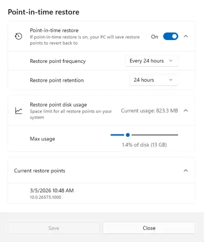 New features in Windows 11 build Build 263008068