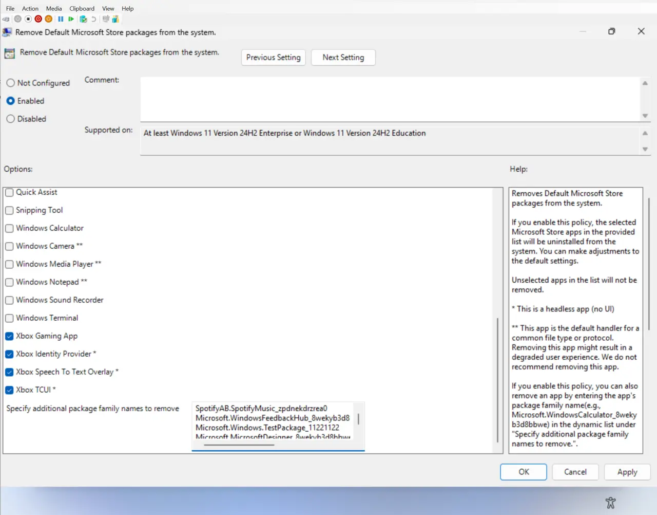 New features in Windows 11 build Build 263008068