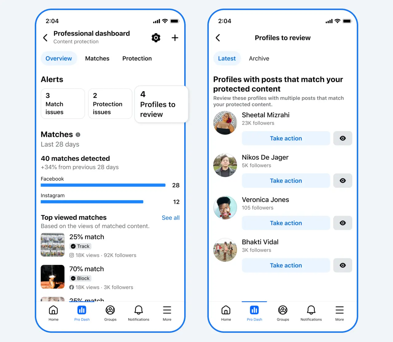 Facebook Content Protection