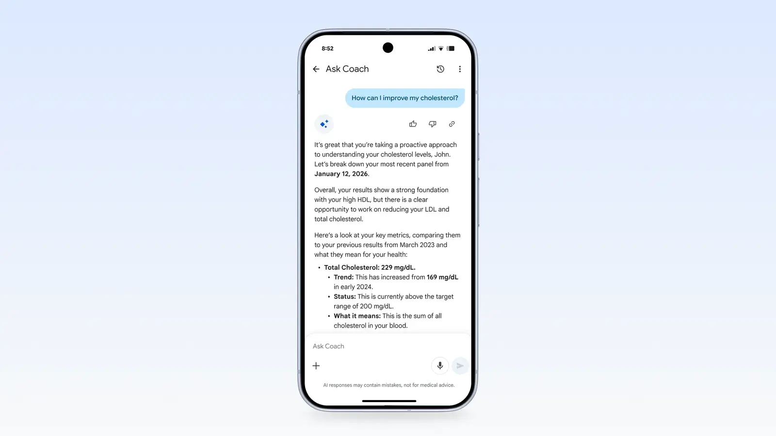 Fibit personal health coach