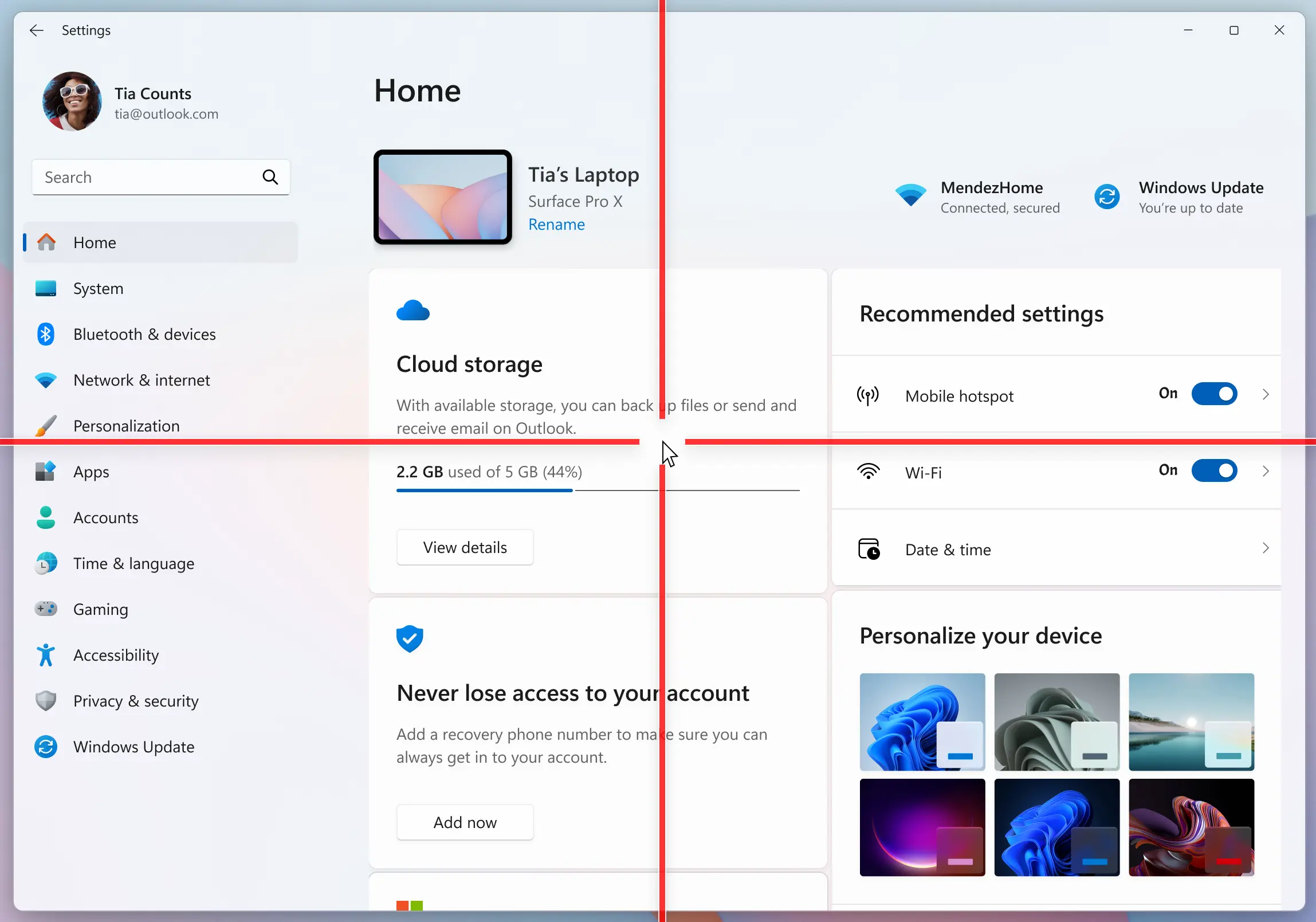 Mouse Crosshair in Windows 11