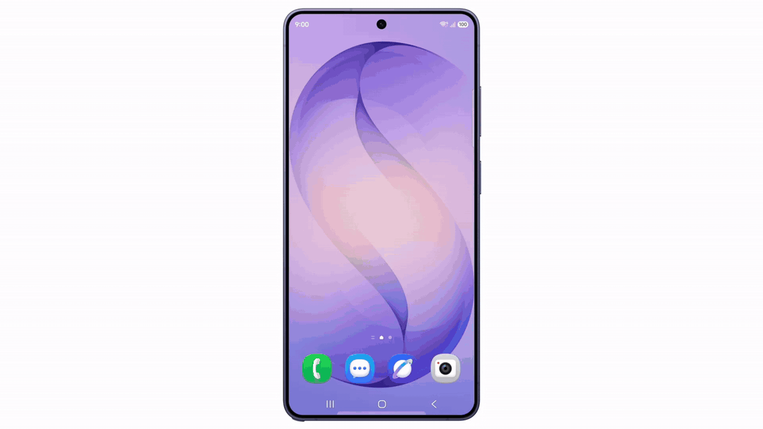 Samsung share with Apple Devices in action