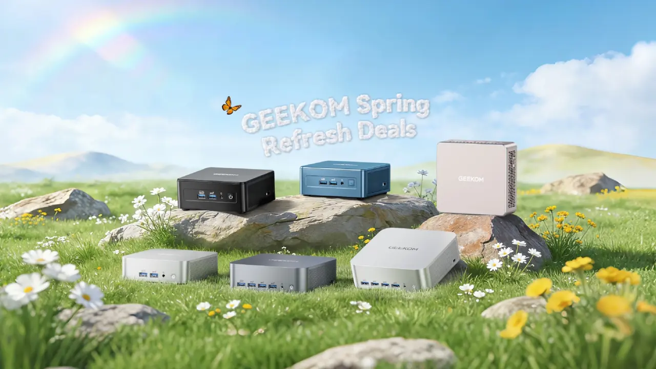 GEEKOM kicks off Spring Sale with discounts up to 26% on A-series of AMD Mini PCs