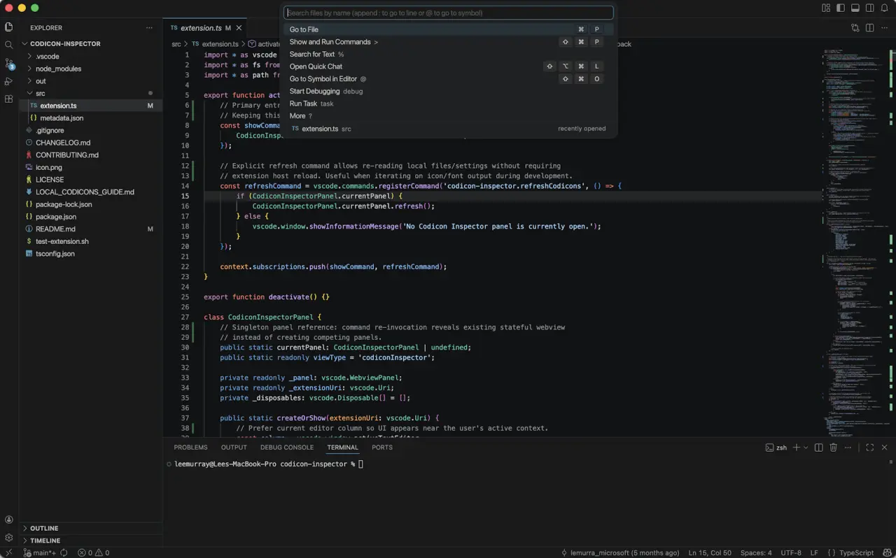 VS Code Dark theme