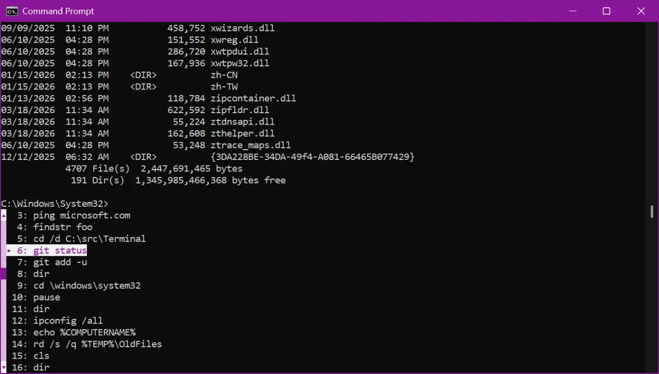 Console Host updates in build 295581000