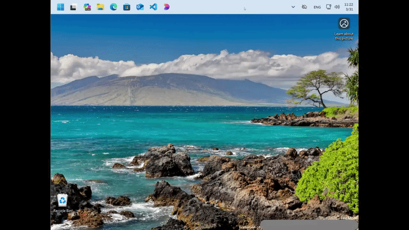 विंडोज 11 मध्ये हलवता येणारा टास्कबार