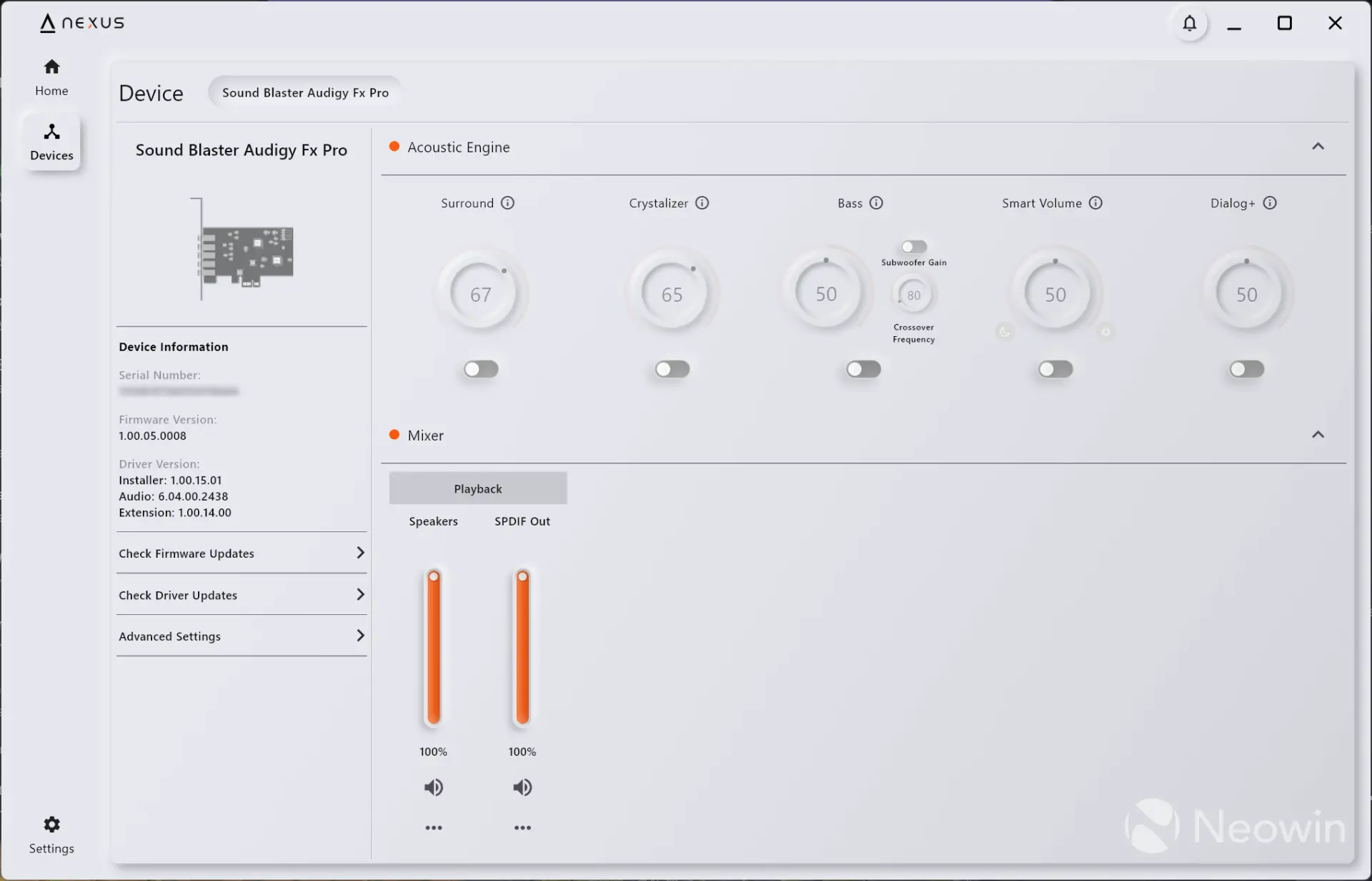 साउंड ब्लास्टर ऑडिगी एफएक्स प्रो