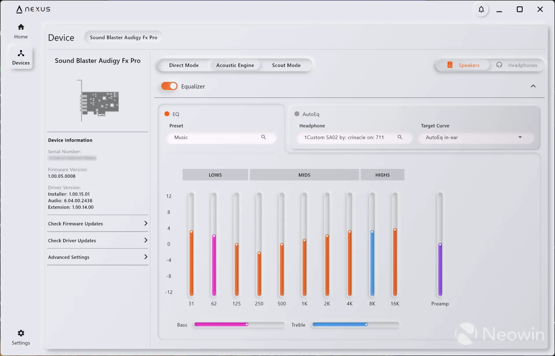 साउंड ब्लास्टर ऑडिगी एफएक्स प्रो