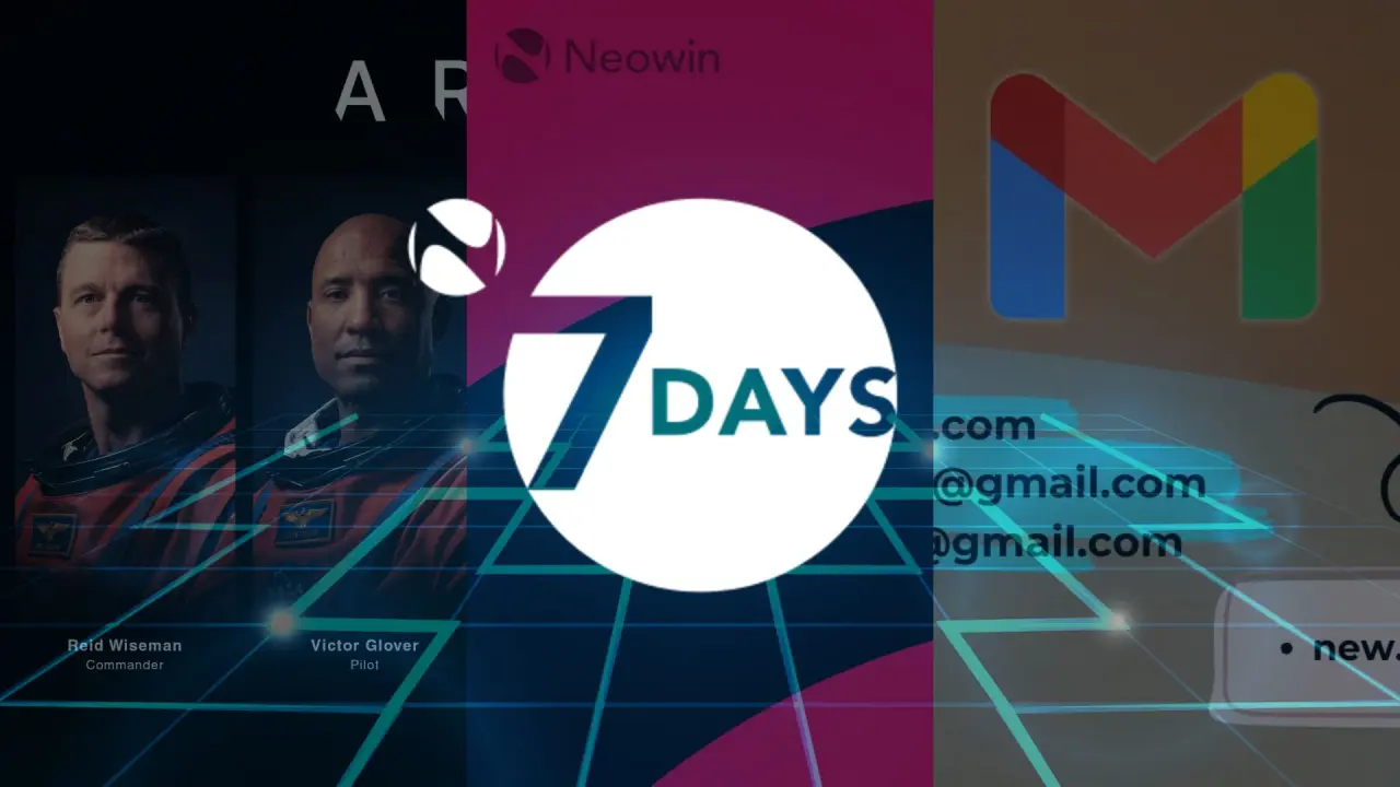 7 Days: Humans flying near the moon, Gmail address change, and Instagram's paid version