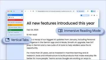 Google Chrome Vertical Tabs and Reading Mode