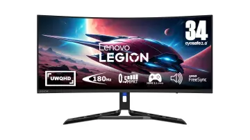The Lenovo R34w-30 gaming monitor