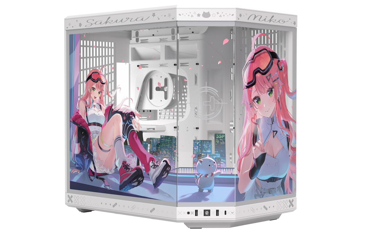 HYTE's collab with Sakura Miko brings a custom Y70, keycaps, and a Desk ...
