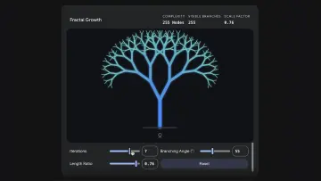 Gemini interactive simulations fractal growth