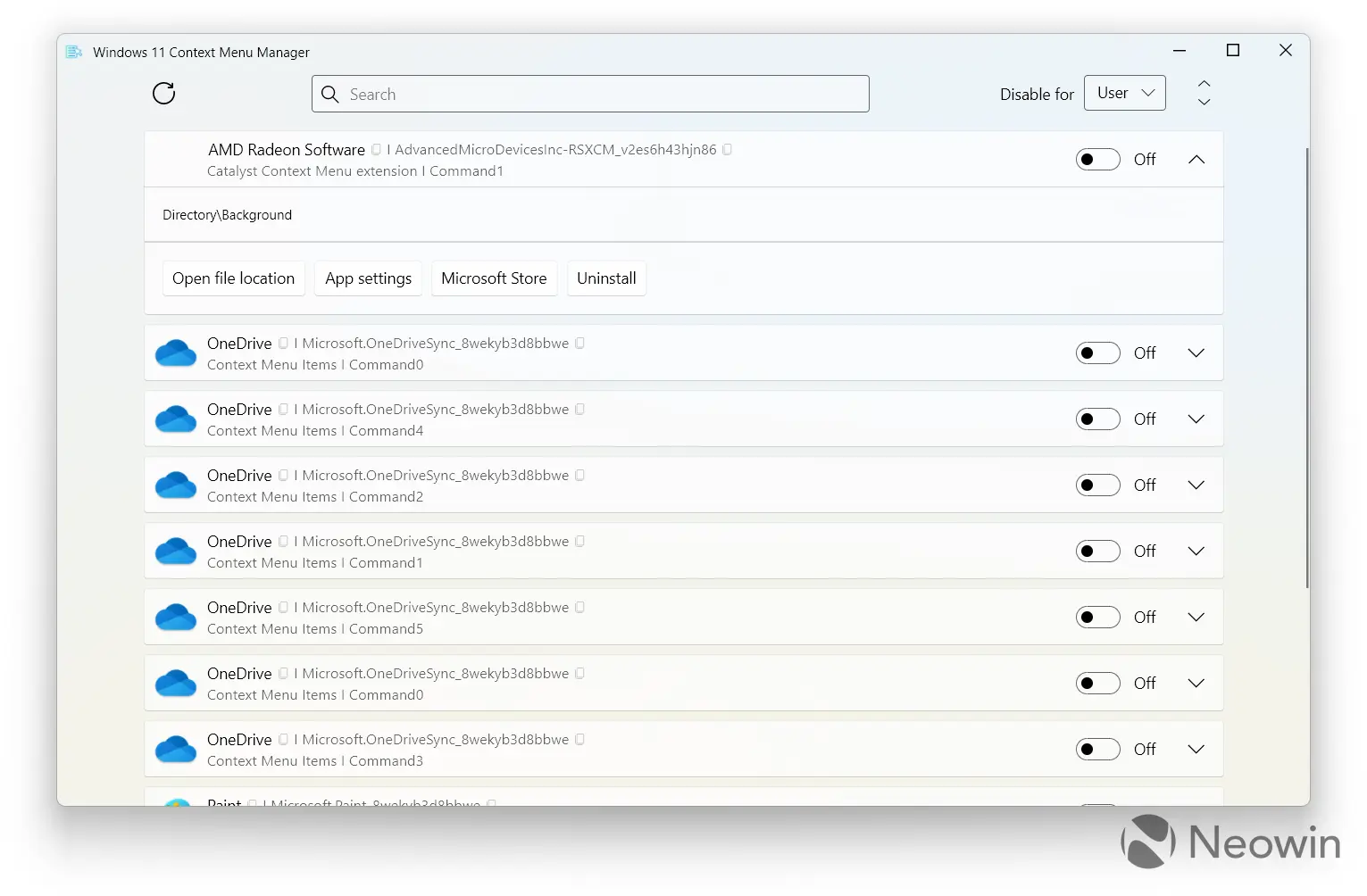 Windows 11 संदर्भ मेनू व्यवस्थापक