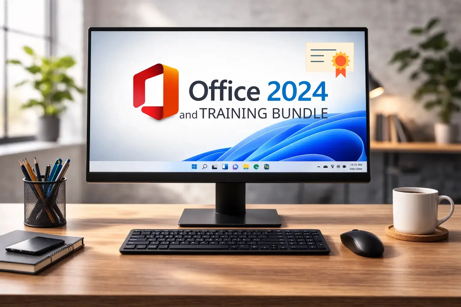 chatgpt द्वारे तयार केलेल्या विंडोज पीसीवर ऑफिस 2024 स्थापित केले आहे