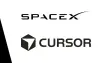 The SpaceX and Cursor logos