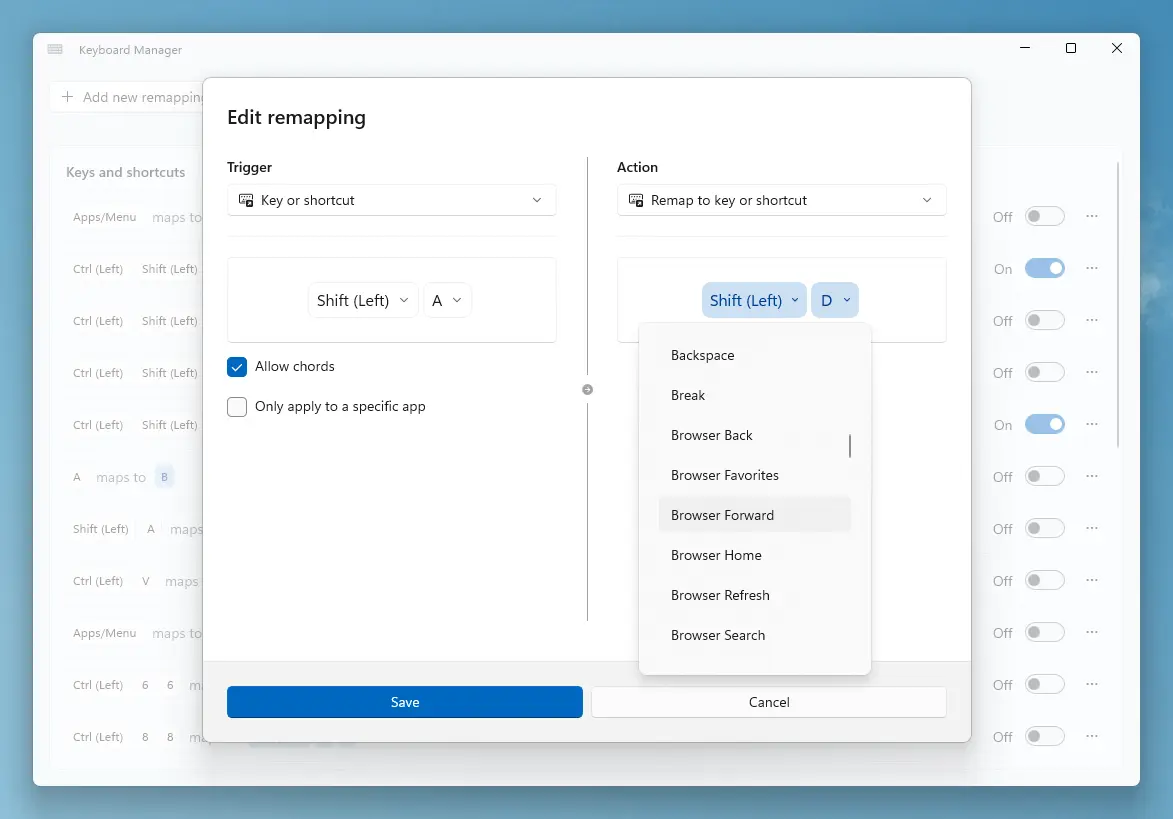 powertoys v0990 new keyboard manager features