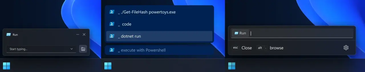 Windows 11s Run dialog