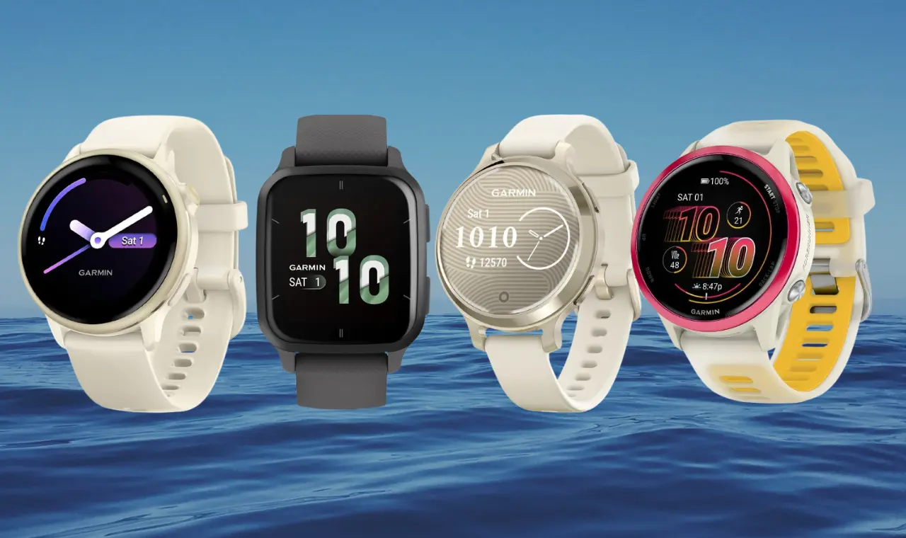 Garmin Vivoactive 6 Venu Sq 2 Lily 2 Active and Forerunner 570 smartwatches