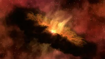 cluster of stars in a galaxy
