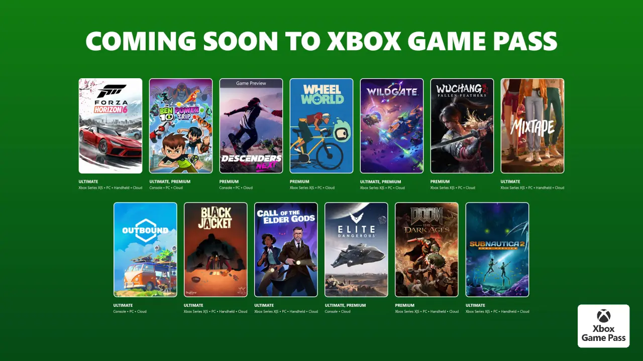 Forza Horizon 6, Subnautica 2, Mixtape and more hit Xbox Game Pass in May