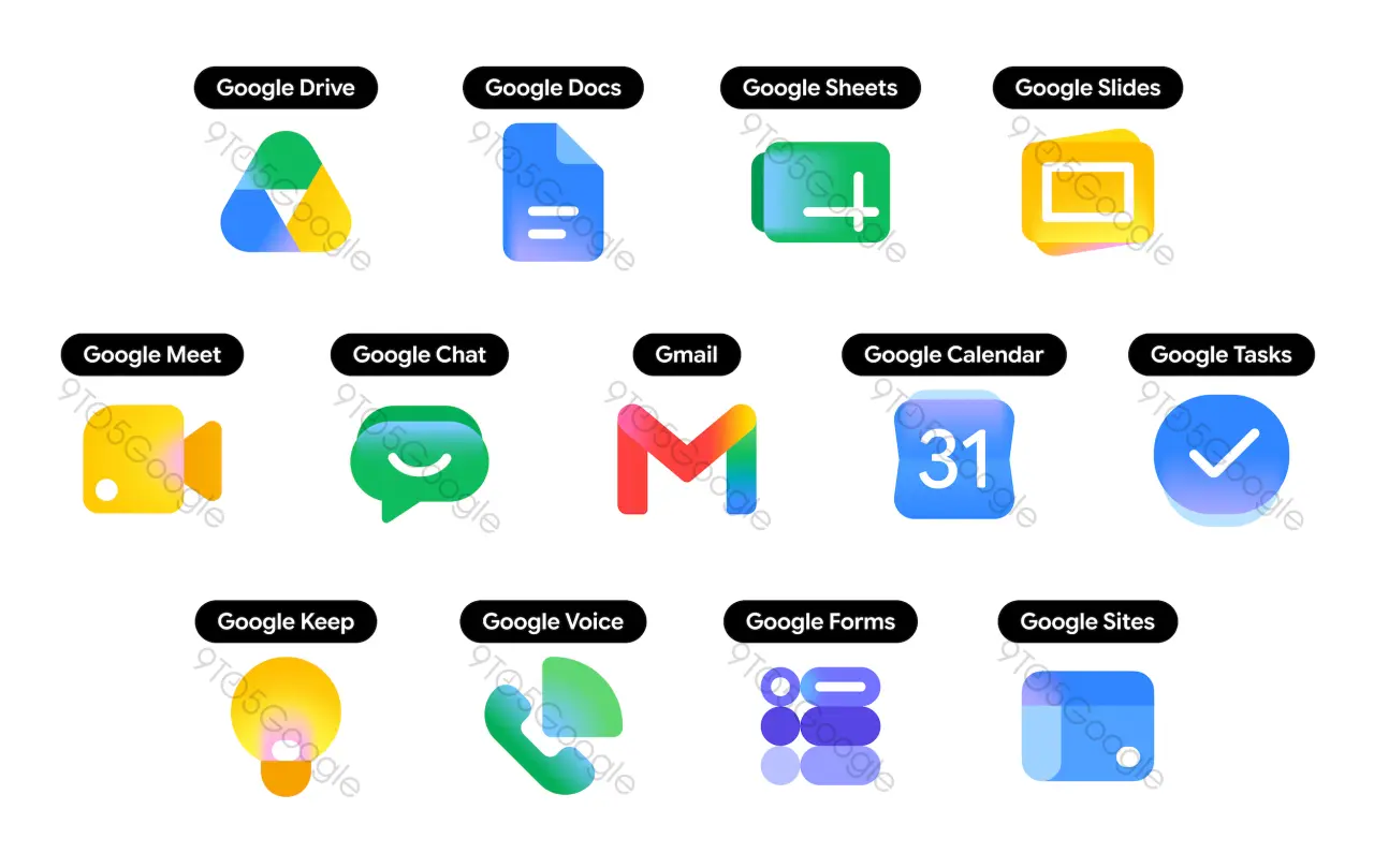 The new icons