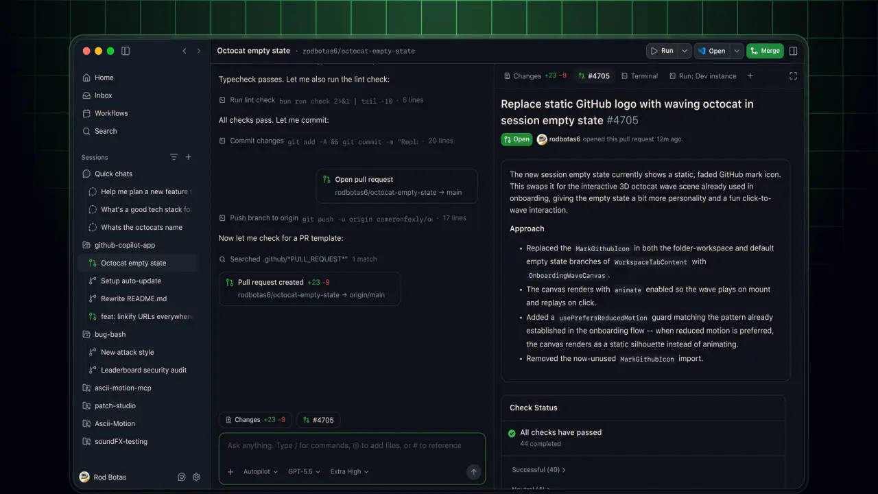 GitHub Copilot ॲप