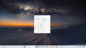 Phone Dialer opened on a darkened Windows 11 desktop with a small icon on top