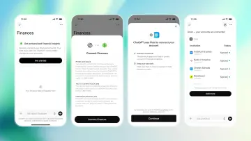 ChatGPTs personalized finance experience UX