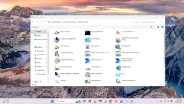 Windows Tools menu in Windows 11
