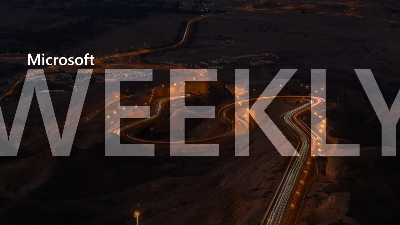 Microsoft Weekly banner